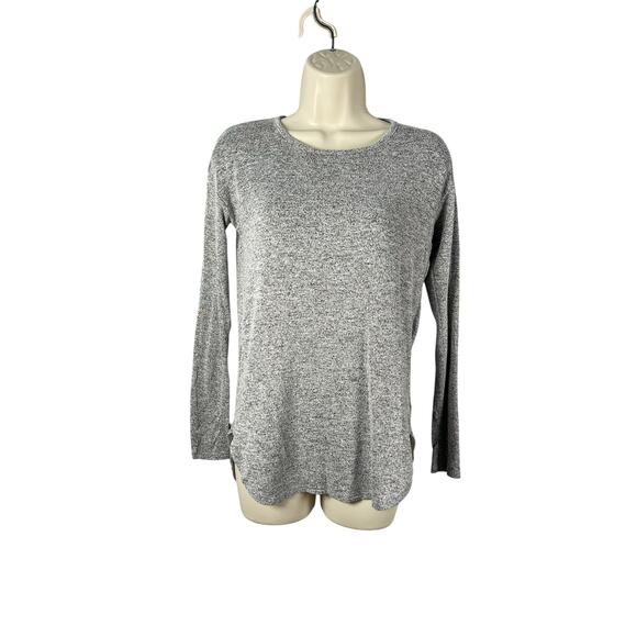 Aerie Top Size XS Heather Gray Long Sleeve Tie Open Back Just Add Leggings - Picture 2 of 8